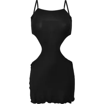 Elegantní košilka s bočními rozparky Linda Barva: Černá, Velikost: XS