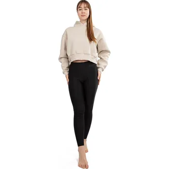 Souprava krátká mikina a legíny DK-K-B12 Dkaren Barva: Béžová, Velikost: M