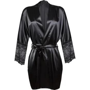 Dámský erotický župan Dámský župan Cameron Barva: Černá, Velikost: XL