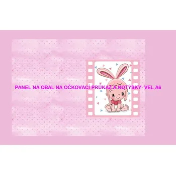 Panel bavlna - obal na očkovací průkaz nebo notýsek A6 - 228-93