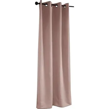 Mybesthome Sierra Blackout Zatemňovací závěs s kroužky, 135 × 250 cm, růžová, 1 ks