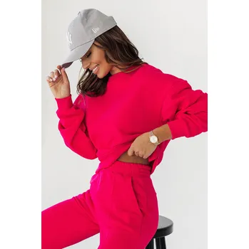 Dámská mikina Dámská krátká mikina Lamia Barva: Růžová, Velikost: XS/S