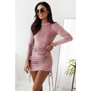 Dámské šaty Přiléhavé mini šaty Lana Barva: Růžová, Velikost: M