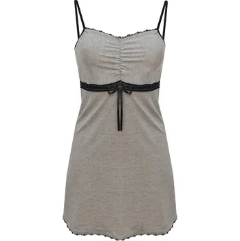 Košieľka z viskózy s mašličkou Viki Dkaren Barva: Šedá, Velikost: M