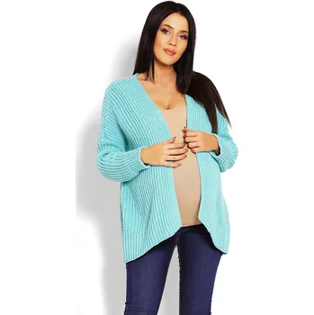 Dámský svetr HRUBÝ CARDIGAN BAVLNA 70010C Barva: Mátová, Velikost: ONE SIZE