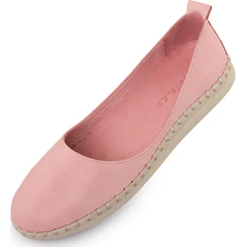 Dámské baleríny Dámské kožené baleríny NELL Aurora Pink 38