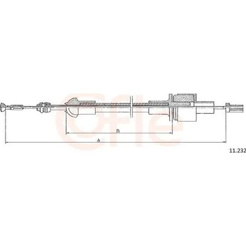 Spojkové lanko Tažné lanko, ovládání spojky COFLE 11.232