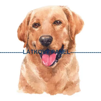 Látkový panel - Pes - PS-127 Velikost: 25x25cm, Materiál: Teplákovina nepočesaná