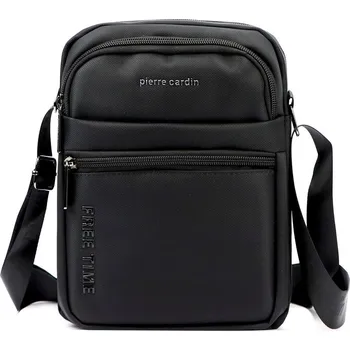 Černá dvouoddílová crossbody taška Pierre Cardin 2061
