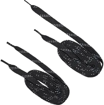 Voskované hokejové tkaničky CCM Black 305 cm