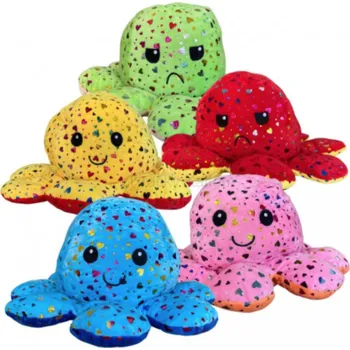 plyšák Chobotnice měnící výraz podle nálady - vzorovaná Barva: náhodná barva