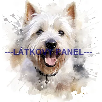 Látkový panel - Pes - PS-148 Velikost: 15x15cm, Materiál: Kočárkovina