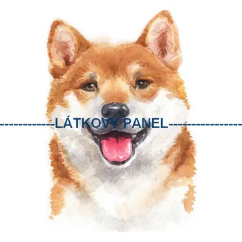 Látkový panel - Pes - PS-132 Velikost: 30x30cm, Materiál: Teplákovina nepočesaná