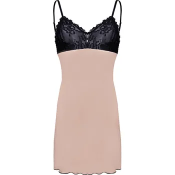 Košilka s krajkovými košíčky a šperkem Greta Barva: Béžová, Velikost: 2XL