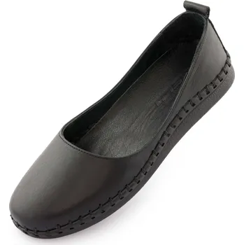 Dámské baleríny Dámské kožené baleríny NELL Black 37