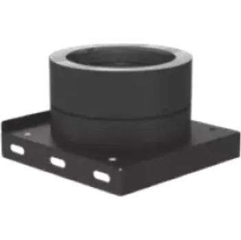 Základová deska se spodním odtokem kondenzátu DWETN05 Black, tl. 0,5 mm, prům. 150 mm