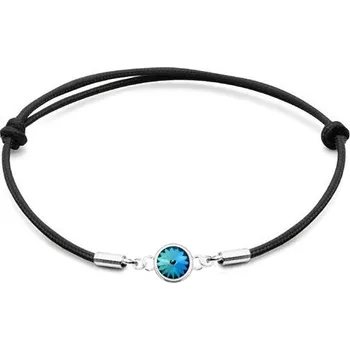 Náramek NUBIS® Stříbrný náramek s Crystals from Swarovski® Bermuda Blue - SX129-BB