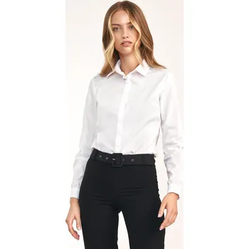 Dámská košile Přiléhavá košile K76 Barva: Bílá, Velikost: 2XL