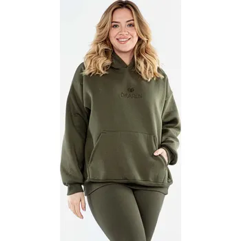 Dámská mikina Mikina s kapucí DK-K-B9-H1 Barva: Khaki, Velikost: S