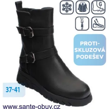 Dámská zdravotní obuv SANTÉ CC/25605 BLACK vych. obuv vel.37-41, --- - 39