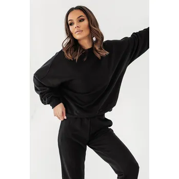 Dámská mikina Klasická oversize mikina Morelli Barva: Černá, Velikost: XS/S