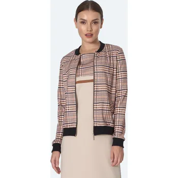 Dámská softshellová bunda květinový bomber bunda BL06 Barva: Béžová, Velikost: M