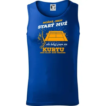 Tenista - možná jsem starý muž - Tílko pánské Core - M ( Královská modrá )