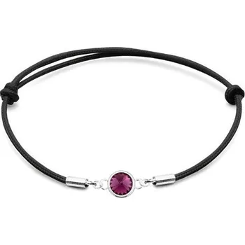 Náramek NUBIS® Stříbrný náramek s Crystals from Swarovski® Amethyst - SX129-AM