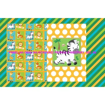 Panel bavlna - obal na očkovací průkaz nebo notýsek A6 - 228-64