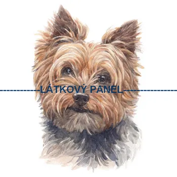 Látkový panel - Pes - PS-105 Velikost: 15x15cm, Materiál: Kočárkovina