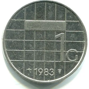 NIZOZEMÍ. 1 gulden 1983.