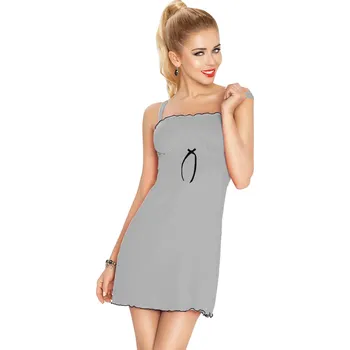 Viskózová košilka s mašlí Gaja Dkaren Barva: Šedá, Velikost: M