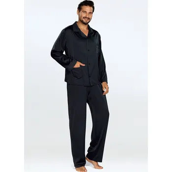 Pánská móda Pánský saténový set Lukas Dkaren Barva: Černá, Velikost: L