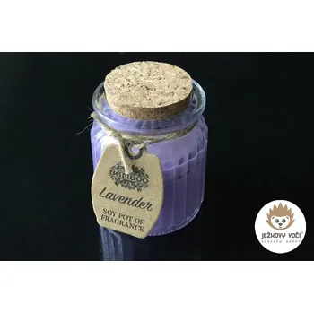 Svíčka SÓJOVÁ VONNÁ SVÍČKA VE SKLE - LEVANDULE / LAVENDER