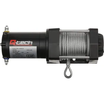 lanový naviják Q-TECH naviják ATV / UTV s ocelovým lanem tažná síla 1 134 kg