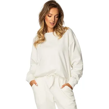 Dámská mikina Bavlněná mikina bez kapuce DK-K-B7 Dkaren Barva: Smetanová, Velikost: L