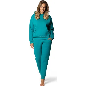 Bavlněná tepláková souprava DK-K-B6 Dkaren Barva: Tyrkysová, Velikost: XL