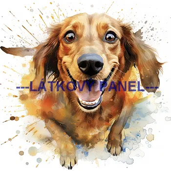 Látkový panel - Pes - PS-137 Velikost: 20x20cm, Materiál: Teplákovina nepočesaná