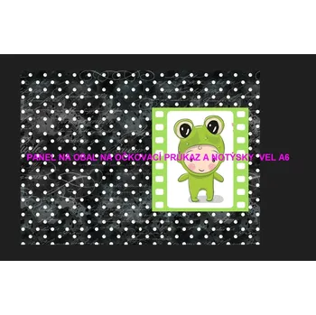 Panel bavlna - obal na očkovací průkaz nebo notýsek A6 - 228-102