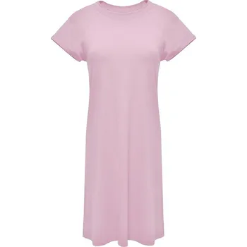 Viskózová košilka s krátkým rukávem a kulatým výstřihem Flora Barva: Vřesová, Velikost: M