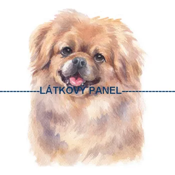 Látkový panel - Pes - PS-131 Velikost: 15x15cm, Materiál: Kočárkovina