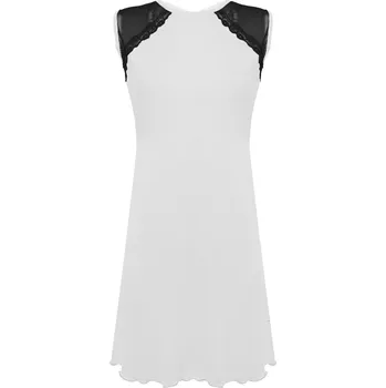 Viskózová košilka se síťkou a výstřihem na zádech Abbie Barva: Smetanová, Velikost: S