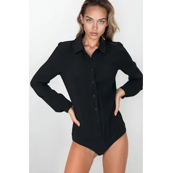 Dámská košile Dámské body košile B164 Barva: Černá, Velikost: L