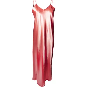 Dlouhá saténová noční košile IGA Dkaren Velikost: 2XL, Barva (Varianta): Pudrová