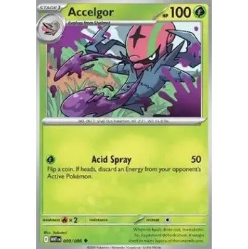 Karetní hra Pokémon WHT 009/086 Accelgor - White Flare Stav: Near Mint, Verze: REVERSE HOLO