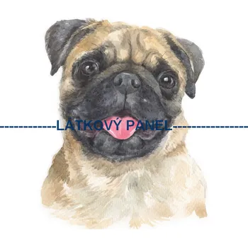 Látkový panel - Pes - PS-108 Velikost: 20x20cm, Materiál: Kočárkovina