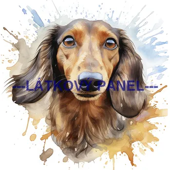 Látkový panel - Pes - PS-143 Velikost: 30x30cm, Materiál: Bavlna