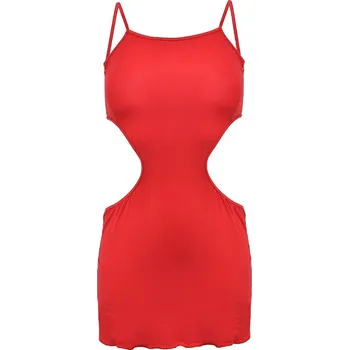 Elegantní košilka s bočními rozparky Linda Barva: Červená, Velikost: S