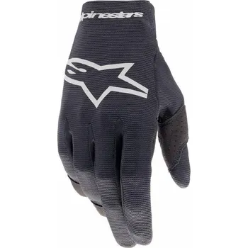 Moto rukavice Rukavice RADAR, ALPINESTARS (černá/stříbrná) 2026 M