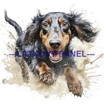 Látkový panel - Pes - PS-144 Velikost: 20x20cm, Materiál: Teplákovina nepočesaná